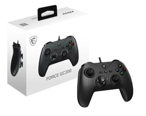 Геймпад MSI FORCE GC200, Black, вібрація, магнітні тригери (ефект Холла), USB 3.0, 2 м