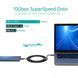Кабель Type-C - Type-C, 2 м, Black, Thunderbolt 3 (XCC-1007-V2-BK), Choetech, 5A, 100 Вт
