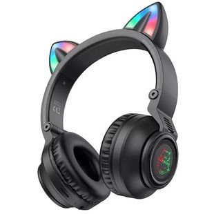 Бездротові накладні навушники Borofone BO18 Cat ear чорні