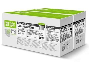 Картридж HP 05A (CE505A), Black, ColorWay, 2300 стор, P2035/P2055, Dual Pack (CW-H505/280FM)