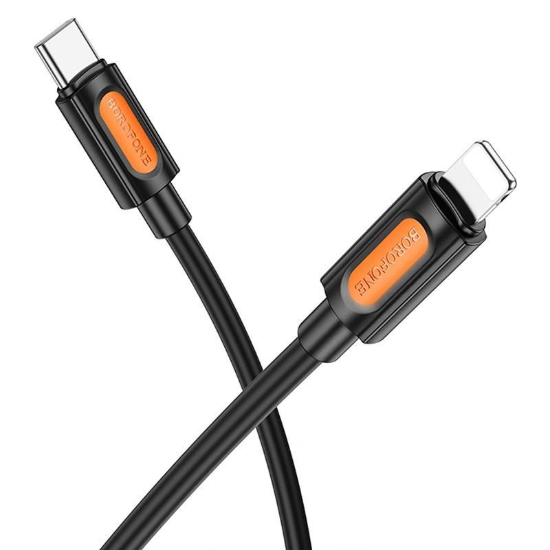 Дата-кабель Borofone BX114 Structure Type-C to Lightning 27W (1м), чорний