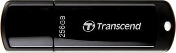 Флеш накопичувач USB 256Gb Transcend JetFlash 700, Black, USB 3.1 Gen 1 (TS256GJF700), Пластик, 256 ГБ, Моноблок