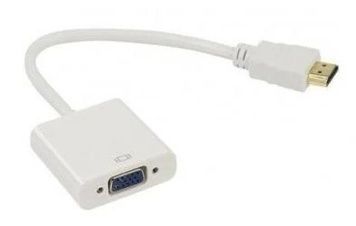 Перехідник HDMI (M) - VGA (F), STLab U-990 Pro BTC, 20 см, White, емулятор монітора