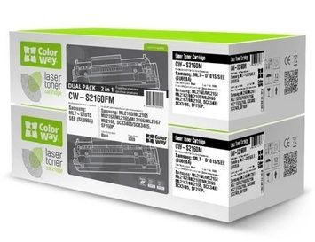 Картридж Samsung MLT-D101S, Black, Dual Pack (CW-S2160FM), ML-2160/2165, SCX-3400/3405, 1500 стор, ColorWay