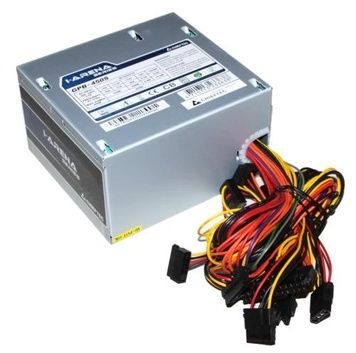 Блок живлення 450 Вт, Chieftec IARENA, Active PFC, Silver, 3xMolex / 5xSATA / 1x6+2-pin / 1x4+4-pin / 1x20+4-pin, 80+ Standart, захист AFC/OPP/OVP/SCP/SIP/UVP, ATX 12V v2.3 (GPB-450S), 120 мм