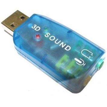 Звукова карта USB 2.0, 5.1, Dynamode 3D Sound, Blue, Blister (USB-SOUNDCARD2.0), Xear 3D, 90 дБ