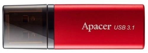Флеш накопичувач USB 128Gb Apacer AH25B, Black, USB 3.2 Gen 1 (AP128GAH25BB-1), Металл, Ударопрочный корпус, Моноблок, 128 ГБ