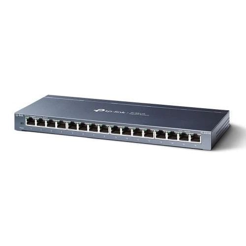 Комутатор TP-LINK TL-SG116, 16x100/1000 Mb/s, некерований, металевий корпус