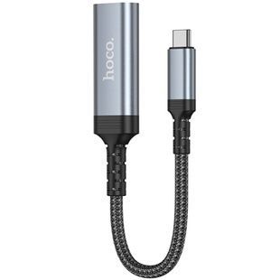 Переходник Hoco UA43A Type-C на HDMI (0.2м), Metal gray