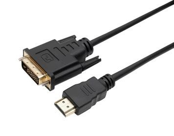Кабель HDMI (M) - DVI-D (M, 24-pin), Dynamode (DM-CL-HDMI-DVI-1.8M), Black, 1.8 м