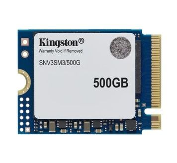 Твердотільний накопичувач SSD 500Gb, Kingston NV3, PCI-E 4.0 x4, 5000/3000 МБ/с (SNV3SM3/500G), 3D TLC, M.2 2230