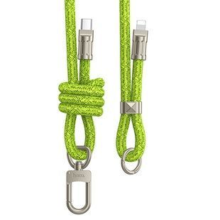 Дата-кабель Hoco GH7 Elegant Type-C to Lightning 1.8м, плетений, Fluorescent Green