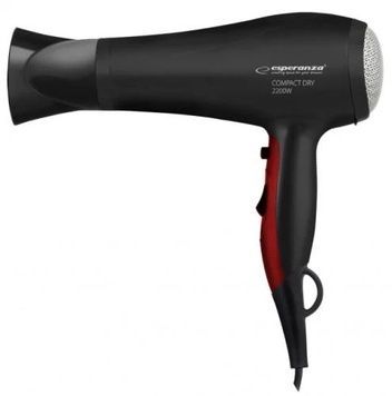 Фен Esperanza EBH004K Pamela, Black, концентратор, 2 швидкості, 2200W, 3 температурні режими
