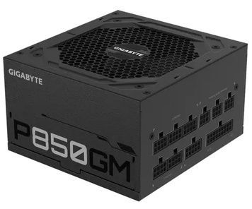 Блок питания 850 Вт, Gigabyte P850GM, VGA: 4 x 6+2 pin, 3xMolex / 1xFDD / 8xSATA, 120 мм (HYB), MB: 20+4 pin, Black, 80 Plus Gold, модульный, CPU: 4+4 pin, Active PFC, защита: OVP/OPP/SCP/UVP/OCP/OTP (GP-P850GM)