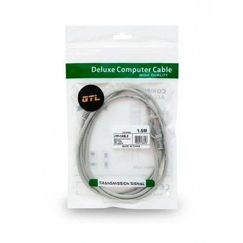 Патч-корд 1.5 м, UTP, CCA, PVC (GTL15U5EGY), GTL, Grey, Cat.5e