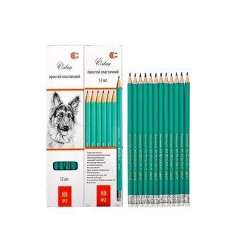 Олівець простий COLOR-IT № 2 "С" НВ, CR655, 12 штук в упаковці