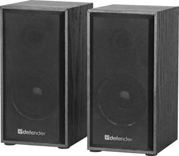 Колонки 2.0 Defender SPK 240, Black, 3.5 мм, регулятор гучності, живлення від USB, дерев'яний корпус (65224), 6 Вт