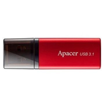 Флеш накопичувач USB 32Gb Apacer AH25B, Red/Black, USB 3.2 Gen 1 (AP32GAH25BR-1), Метал / Пластик, 32 ГБ, Моноблок