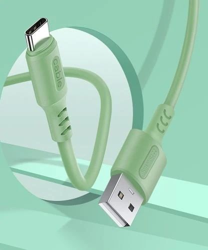 Кабель USB AM - Type-C, 1 м, 2.4A (CW-CBUC042-GR), ColorWay, Green