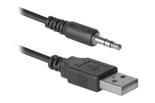Колонки 2.0 Defender SPK 240, Black, 3.5 мм, регулятор гучності, живлення від USB, дерев'яний корпус (65224), 6 Вт