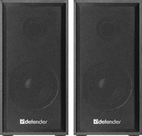 Колонки 2.0 Defender SPK 240, Black, 3.5 мм, регулятор гучності, живлення від USB, дерев'яний корпус (65224), 6 Вт