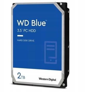 Жорсткий диск 3.5" 2Tb Western Digital Blue, SATA3, 5400 об/хв (WD20EARZ), 64 Мб