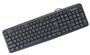 Клавіатура Defender Element HB-520 B Black, USB, стандартна (45529), 420 г, 1.5 м, повнорозмірна, 107