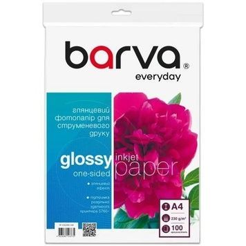 Фотопапір Barva, глянсовий, A4, 100 арк, серія "Everyday" (IP-CE230-141), 230 г/м&sup2;