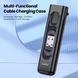 Кабель Type-C - USB / Lightning / microUSB, 25 см, Toocki, кейс, скріпка для вилучення Sim-карти, Black, 3A, 60 Вт