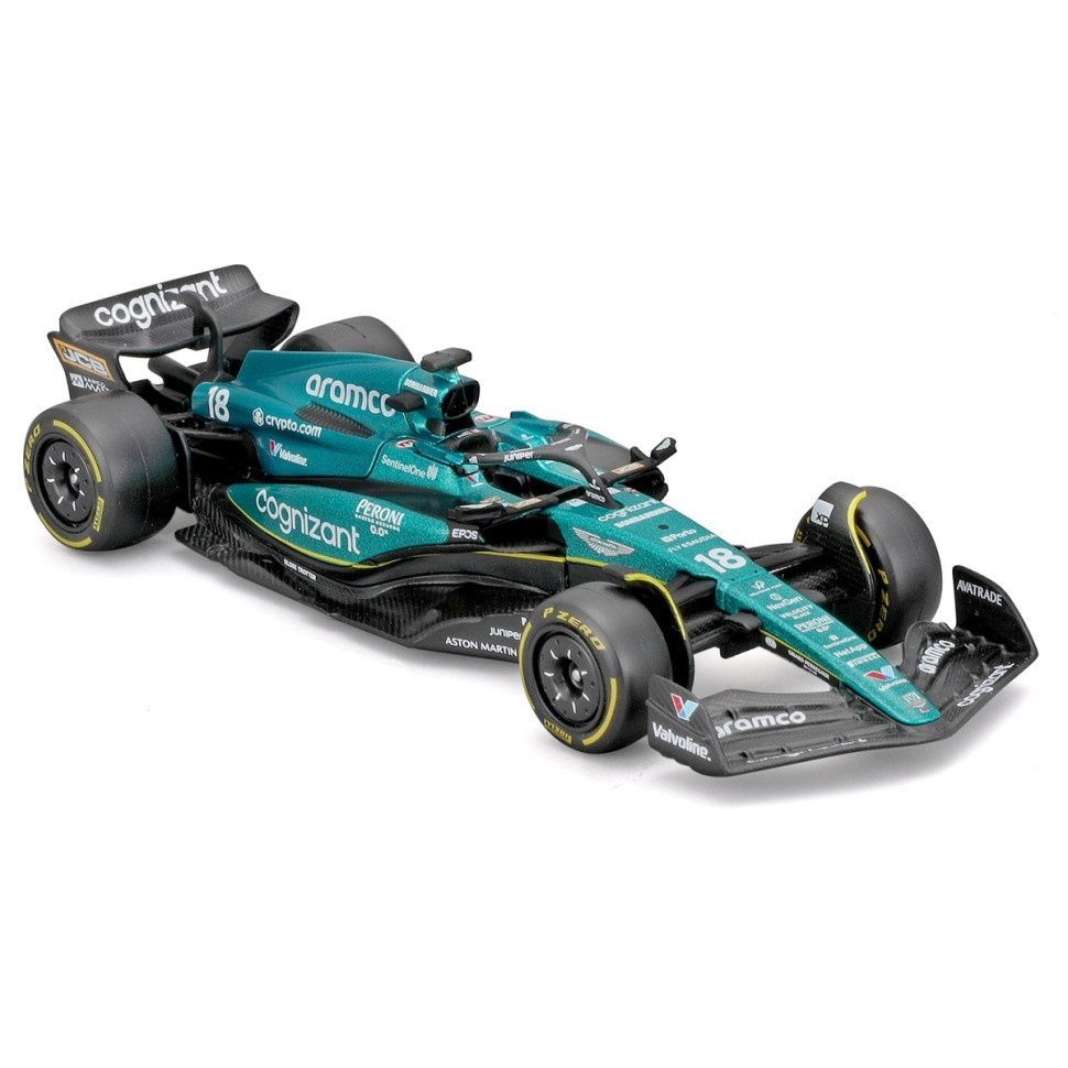 Колекційна модель автомобіля Aston Martin AMR23 (2023) Bburago, масштаб 1:43, артикул 18-38090