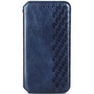 Кожаный чехол-книжка GETMAN Cubic (PU) Синий для ZTE Blade A7s (2020)