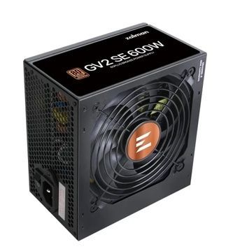 Блок живлення 600 Вт, Zalman GV2 SE, Active PFC, 12 см HDB, 80+ Bronze, захист OCP/OTP/OPP/OVP/UVP/SCP, ATX V2.52 (ZM600-GV2SE), 3xMolex / 6xSATA / 2x6+2-pin / 1x8+4-pin / 1x20+4-pin, Black
