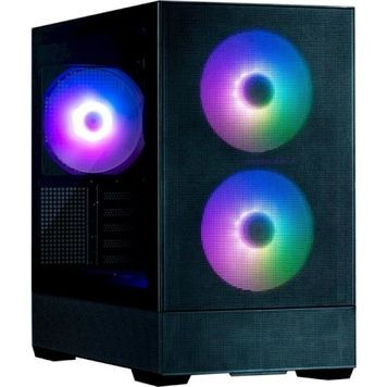 Корпус Zalman P30 AIR, Black, боковая панель из закаленного стекла, 1xType-C / 1xUSB 3.0, 3x140 мм ARGB, без БП, для Micro ATX / Mini ITX, макс. CPU - 181 мм / VGA - 392 мм, Mini Tower
