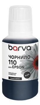 Чорнило Barva Epson 110, Black, для M1100/M1120/M1140/M1170/M1180/M2140/M2170/M3140/M3170/M3180, пігментне, флакон OneKey (E110-725e), 120 мл