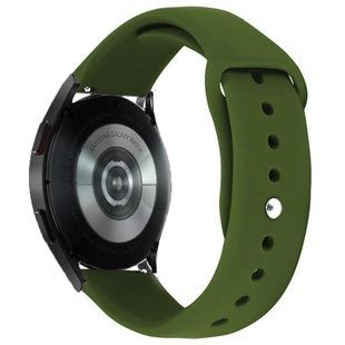 Силіконовий ремінець Sport для Smart Watch 22mm, Зелений (Dark Olive)