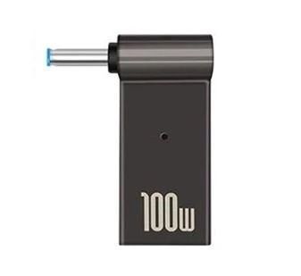 Адаптер живлення для ноутбука Type-C - DC 4.5x3.0, 100 Вт, STLab (PD100W-4.5x3.0mm-HP), для HP