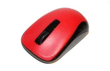 Миша бездротова Genius NX-7005, Red, оптична (сенсор BlueEye), 3 конпки, USB 2.4 GHz, 1xAA, 1200 dpi