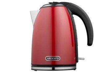 Електрочайник Ardesto EKL-F340R, Red, 1.7 л, захист від перегріву та автоматичне відключення при відсутності води, корпус пластик/метал, індикатор роботи, дисковий, 2200 Вт