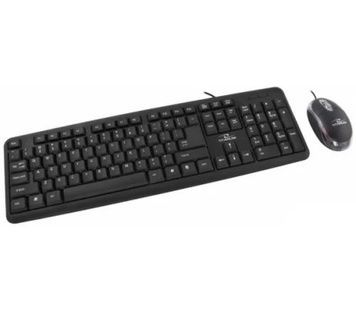 Комплект Esperanza Titanum TK106UA, Black, клавіатура+миша, USB