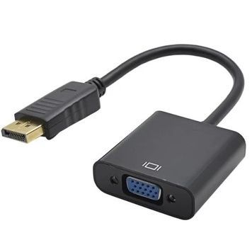 Перехідник DisplayPort (M) - VGA (F), STLab, 15 см (U-997), Black
