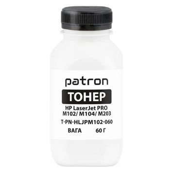 Тонер HP LJ M102/M104/M106/M130/M132/M134/M203/M227, Black, Patron (PN-HLJPM102-060), 60 г