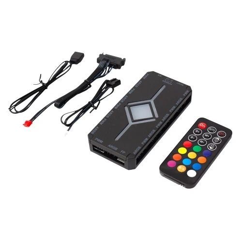 Хаб GTL FH-RC/B &mdash; керуйте 8 ARGB підсвітками та 8 PWM вентиляторами