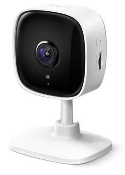 IP камера TP-Link Tapo C100, White, двосторонній аудіозв'язок, iOS 10+ / Android 5.0+, 1/3.2" CMOS, день/ніч, ІЧ-підсвічування 850 нм до 9 м, H.264, 2 Мп (1920x1080/15 fps), WiFi (2.4 GHz), f=3.3 мм, f/2.0, microSD