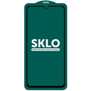 Защитное стекло SKLO 5D с рамкой черное для Samsung Galaxy A32 4G / A22 4G / M32 / A31 / M22