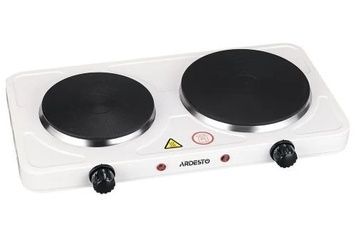 Настольная плита Ardesto ECS-J225W, White, 2500W, электрическая, эмаль, 2 конфорки, индикатор нагрева, 5 режимов