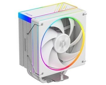 Кулер для процесора ID-Cooling FROZN A410 ARGB White, 120 мм, 4 теплових трубок, 4-pin PWM, алюміній/мідь, 29.85dB(A) Max, 1200, Intel: 1851, AMD: AM4/AM5, 1700, 115x, 500&plusmn;200 ~ 2000&plusmn;10% RPM, 152х75х120 мм, до 220 Вт, ARGB