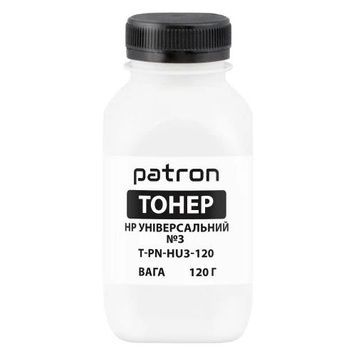 Тонер HP Универсальный №3 P1005/P1505/P2015/P2035/P2055/P4015, 120 г, Patron (PN-HU3-120), Black