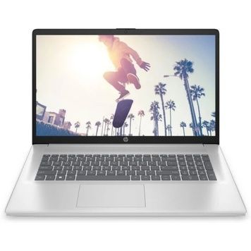 Ноутбук 17" HP Laptop 17-cn4043ua (CS8C0EA) Silver, 17.3" (1920x1080, 512GB SSD, Intel Core 5 120U (10x1.4-5.0GHz), Bluetooth 5.4, IPS, HDMI, Intel Graphics, 16GB DDR4, DOS, Type-C/2хUSB 3.2, Wi-Fi 6, 41Wh, 60Hz)
