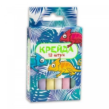 Мел для рисования "Маленький круглый" (12 штук, разноцветный) 50106