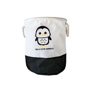 Корзина для хранения игрушек и белья MGZ-1006(Black) "Hello cute animals Пингвин", 35 х 40 см